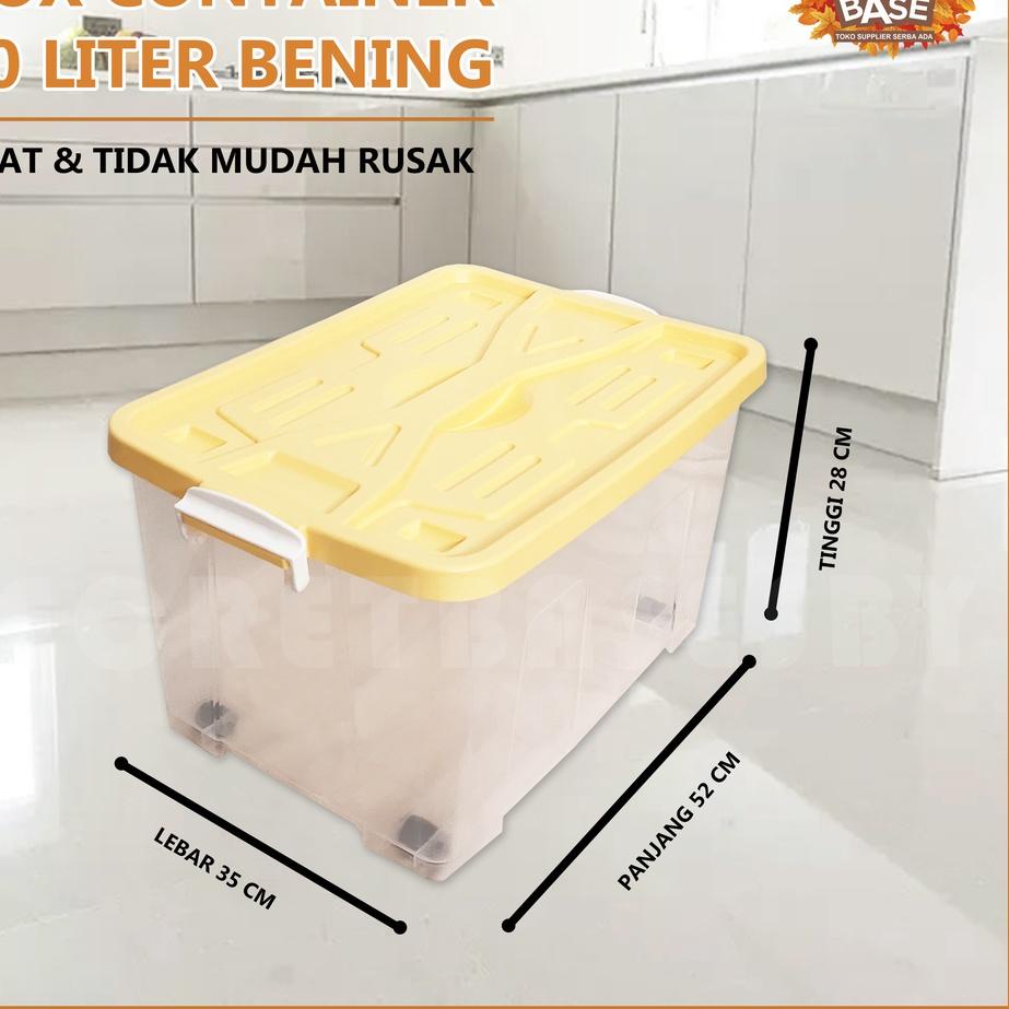 ۞ BOX CONTAINER 40 LITER + RODA - Kontainer Box Plastik / Container Box ◌
