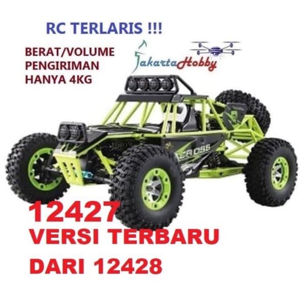 

Promo WL 12428 2.4G 1/12 4WD Crawler RC Car W/ LED Light - Hijau Limited