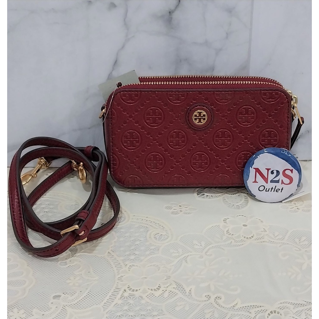 tory burch tas wanita TB 11 T-monogram original red