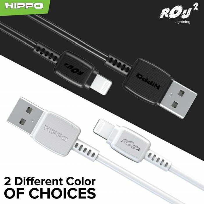 Kabel Lightning HIPPO ROU 2 Kabel Data Lightning Fast Charging 3.0A 1