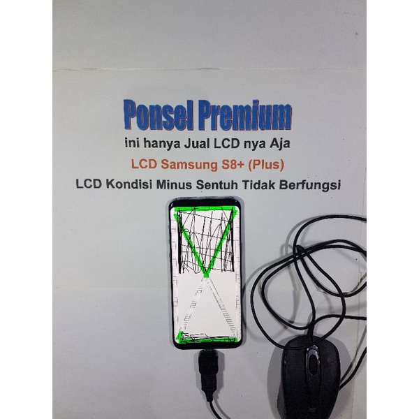 LCD Samsung S8 PLUS Kondisi Minus Sentuh Tidak Berfungsi