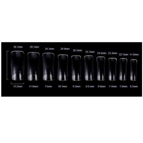 Half tip nail extension natural / kuku palsu extension 500pcs kupal extension