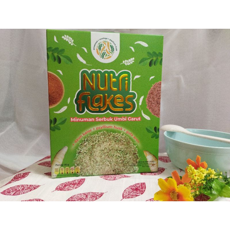 

NUTRIFLAKES 3 BOX PROMO BUNDLE HEMAT SEREAL UMBI GARUT ASAM LAMBUNG