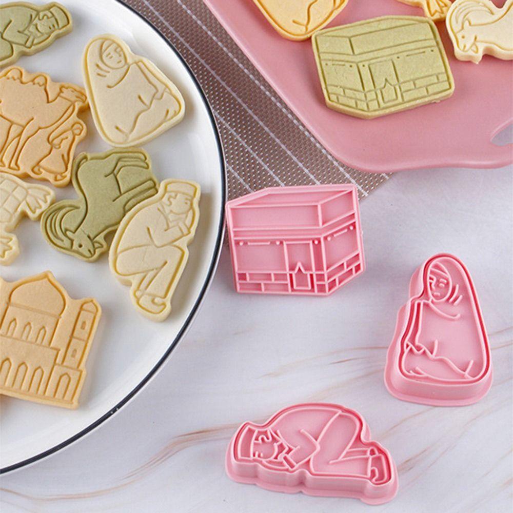 R-FLOWER 8pcs /set Eid Mubarak DIY Pastry Dekorasi Islam Muslim Festival Cookie Cutter