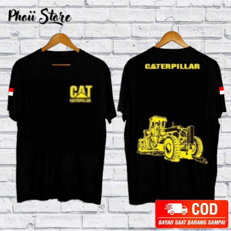 Kaos Baju Alat Berat Cat Grader
