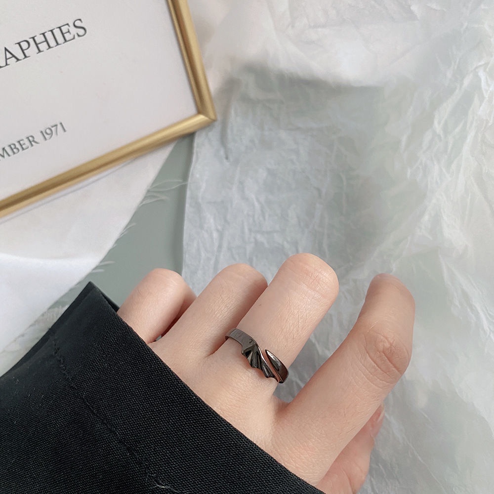 Cincin Model Terbuka Dapat Disesuaikan Desain Devil Angel Gaya Eropa Amerika Untuk Pria Dan Wanita