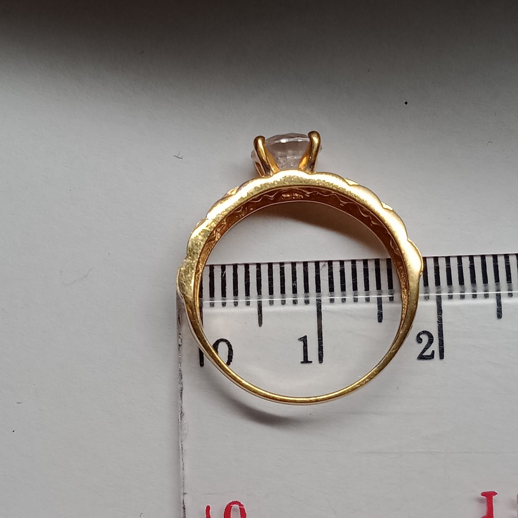 Cincin emas 17k - 2.4 gr kadar 750 - CBS200000002