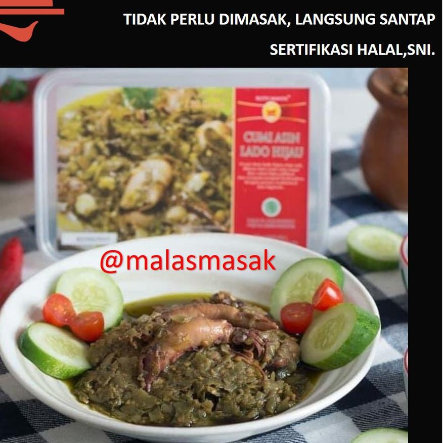 

✴ Cumi Asin Sambalado Merah / Hijau Restu Mande 250 gram ☇