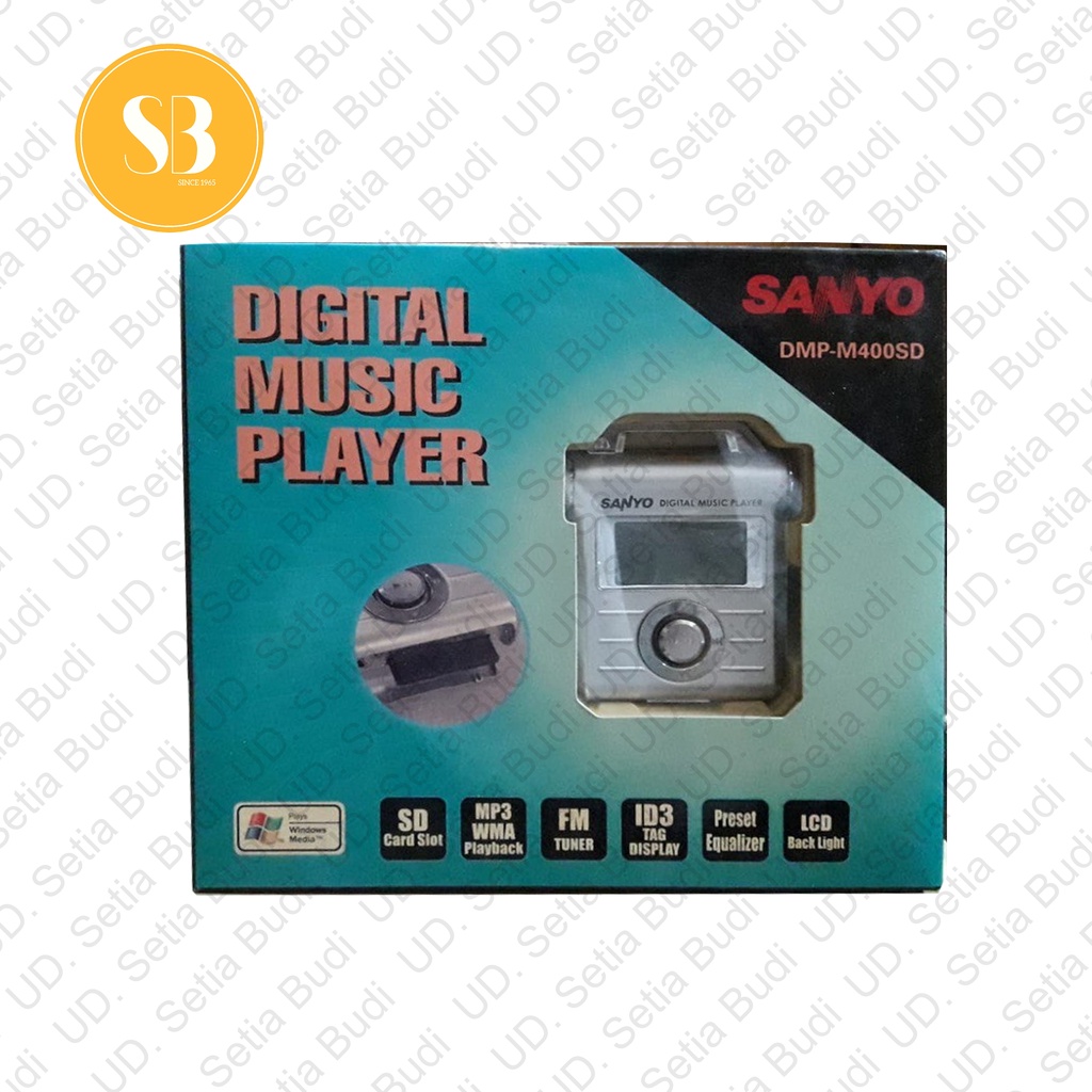 USB + SD Card MP3 Sanyo DMP M400SD WMA Player Baru dan Murah