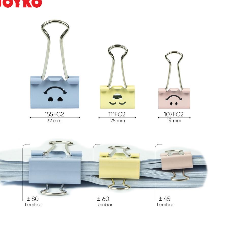 

MALL Binder Clip Klip Penjepit Kertas Joyko FC2 grosir