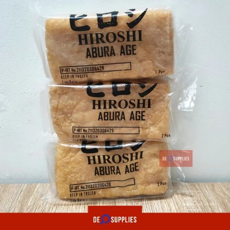 

Abura Age (2pcs) - Fry Tofu Aburaage Tahu Kering Japan Miso Ramen Udon