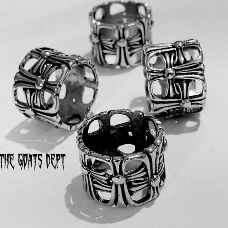 Order Sekarang The Goats Dept - Chrome Hearts Cross Ring Original / Cincin Retro Heart Titanium Hits