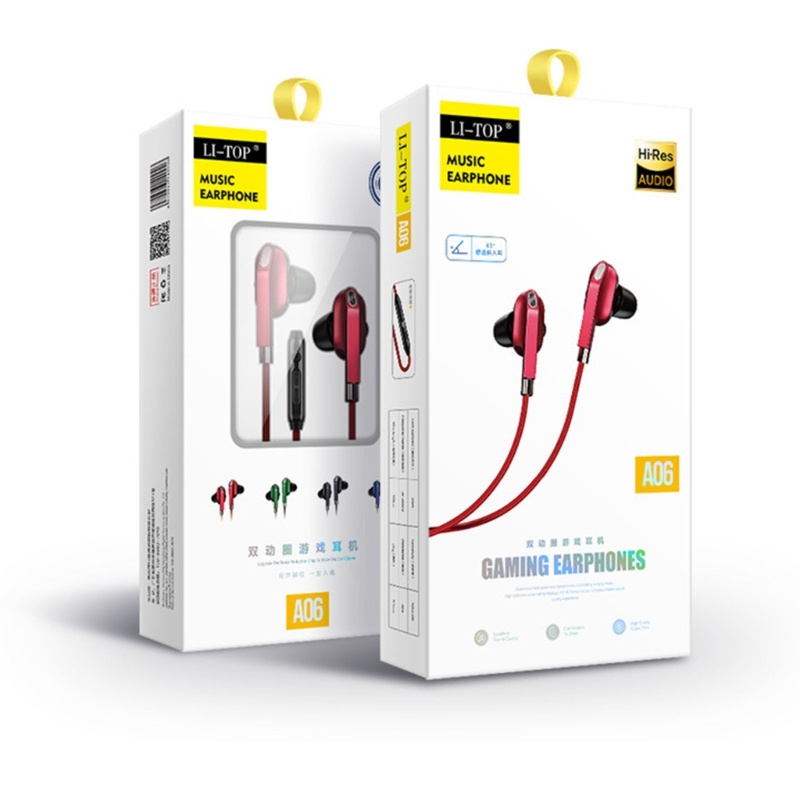 Zzz Headphone 3.5mm Dengan Mic Earbud Headset Stereo Isolasi Kebisingan Earphone Kabel