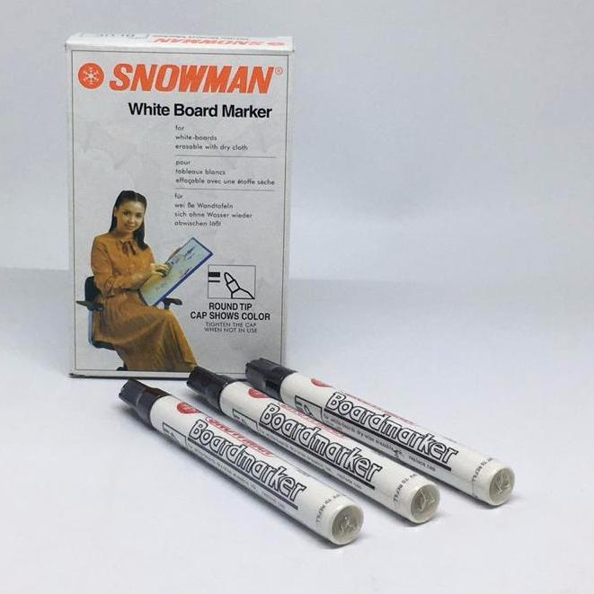 

W22 Spidol Whiteboard White Board Whiteboard SNOWMAN BG12 Original Bisa Dihapus PENJUALAN TERBANYAK せ