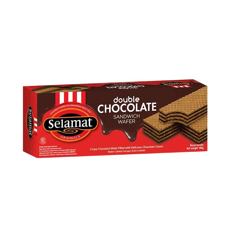 

J33 Selamat Wafer Double Chocolate 2 x 145 gr TREND は
