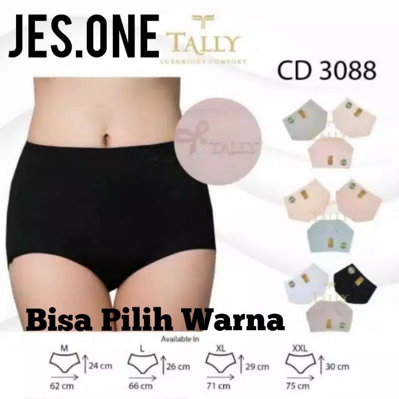 TALLY 3088 Celana Dalam Polos High waist TOKO KEANULOVA