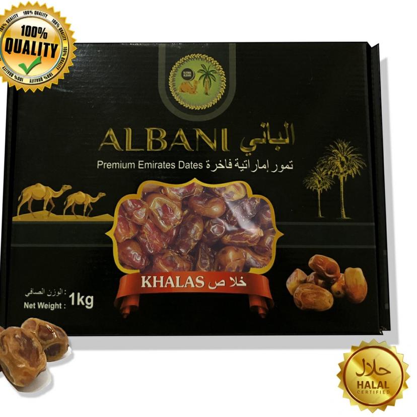 

♂ [ COD ] KURMA KHALAS ALBANI PREMIUM 1KG / KURMA KHALAS / KURMA KHALAS AL SAAD / KHALAS ALBANI ❇