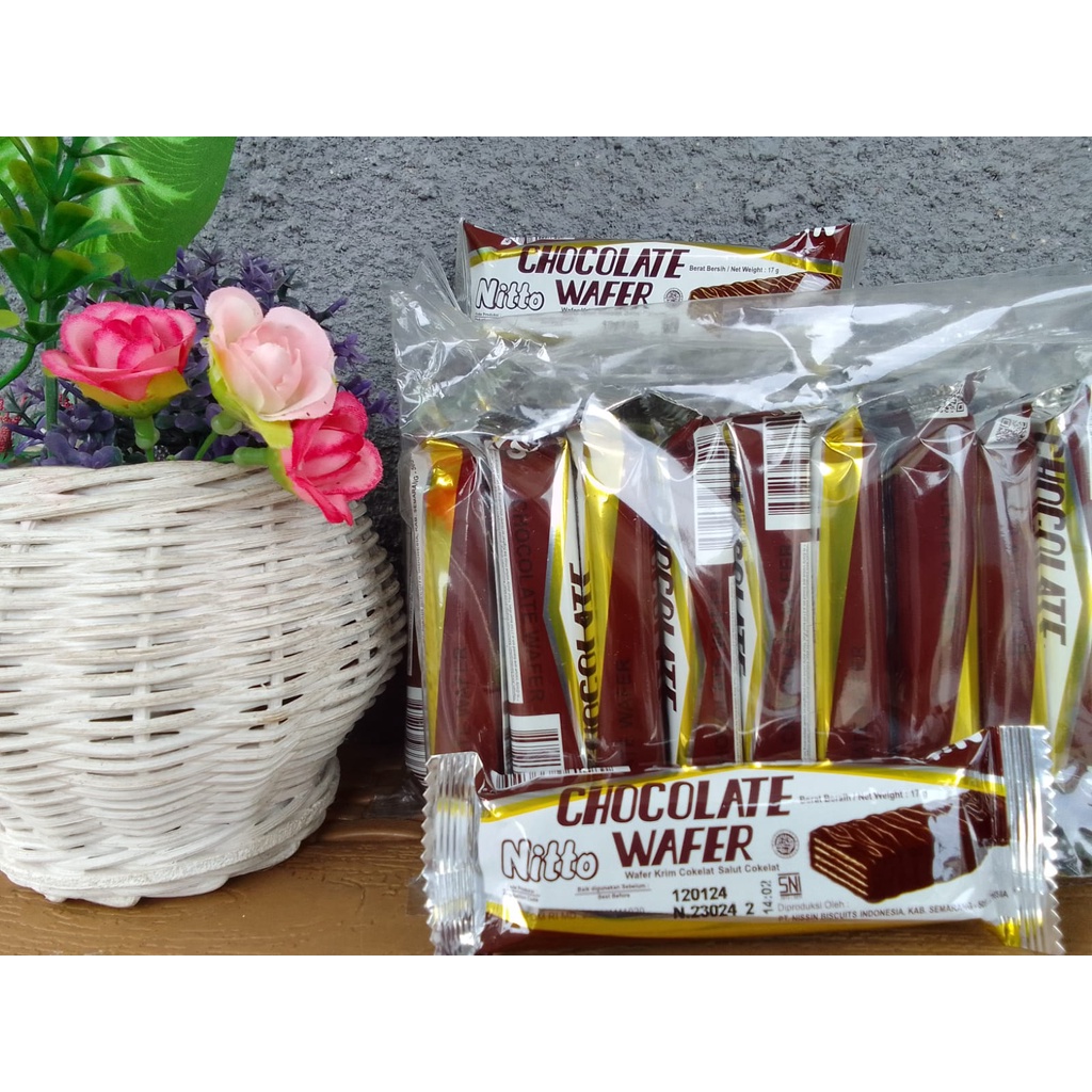 

NITTO WAFER CHOCO 1 PACK ISI 20 X 17 GRAM BINGKISAN SNACK ANAK