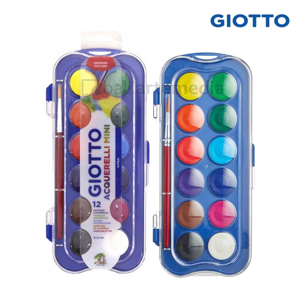 Giotto Watercolour Acquarelli Mini Set 12