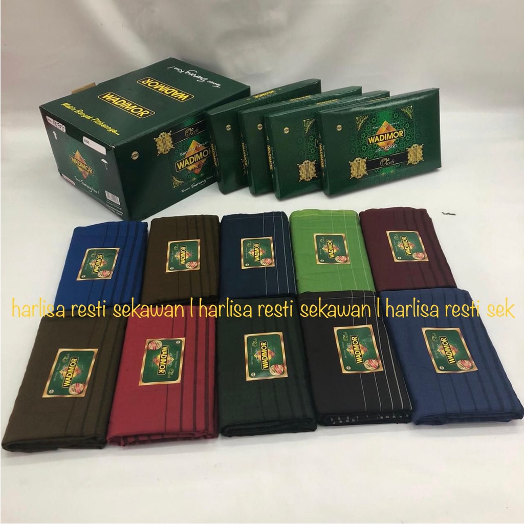 Sarung WADIMOR Padang Horizon Tiga Dara Klir Kain Samping Tenun Motif Kotak Kotak2 Dewasa Pria Laki Cowok Sholat Solat Shalat Salat