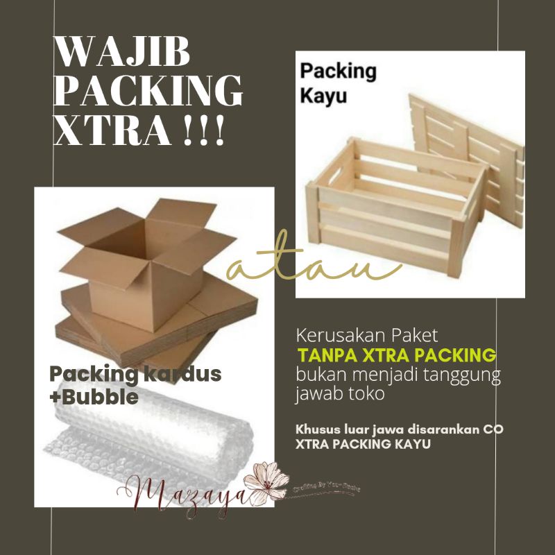 Mahar pernikahan - mahar brown plywood - mahar 30x40 cm