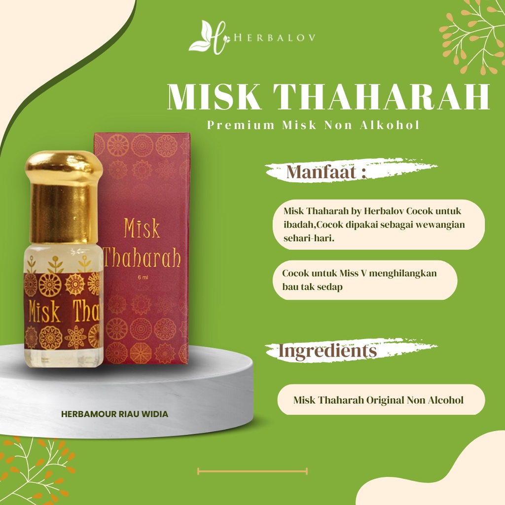 MISK THAHARAH PREMIUM HERBALOV | PARFUM NON ALKOHOL || MISK THAHARAH || PARFUM SHOLAT || PARFUM THAH