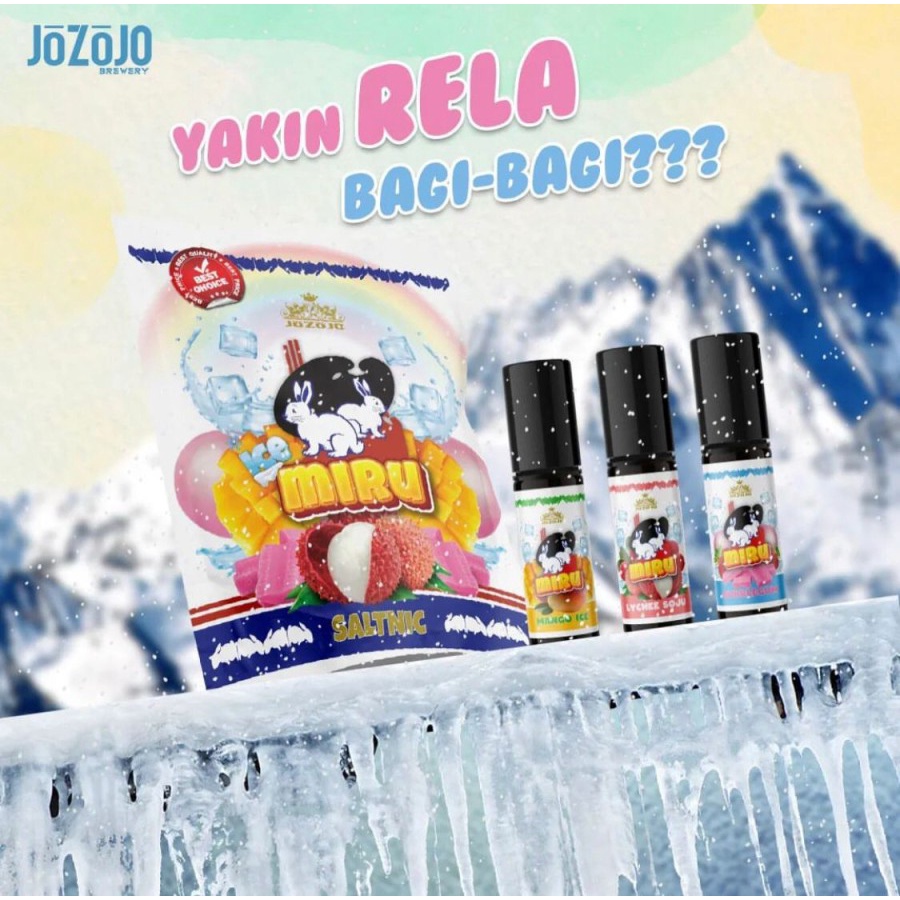 Miru Ice Fruity Series Salt Nic Pack Edition Liquid Miru salt Bercukai