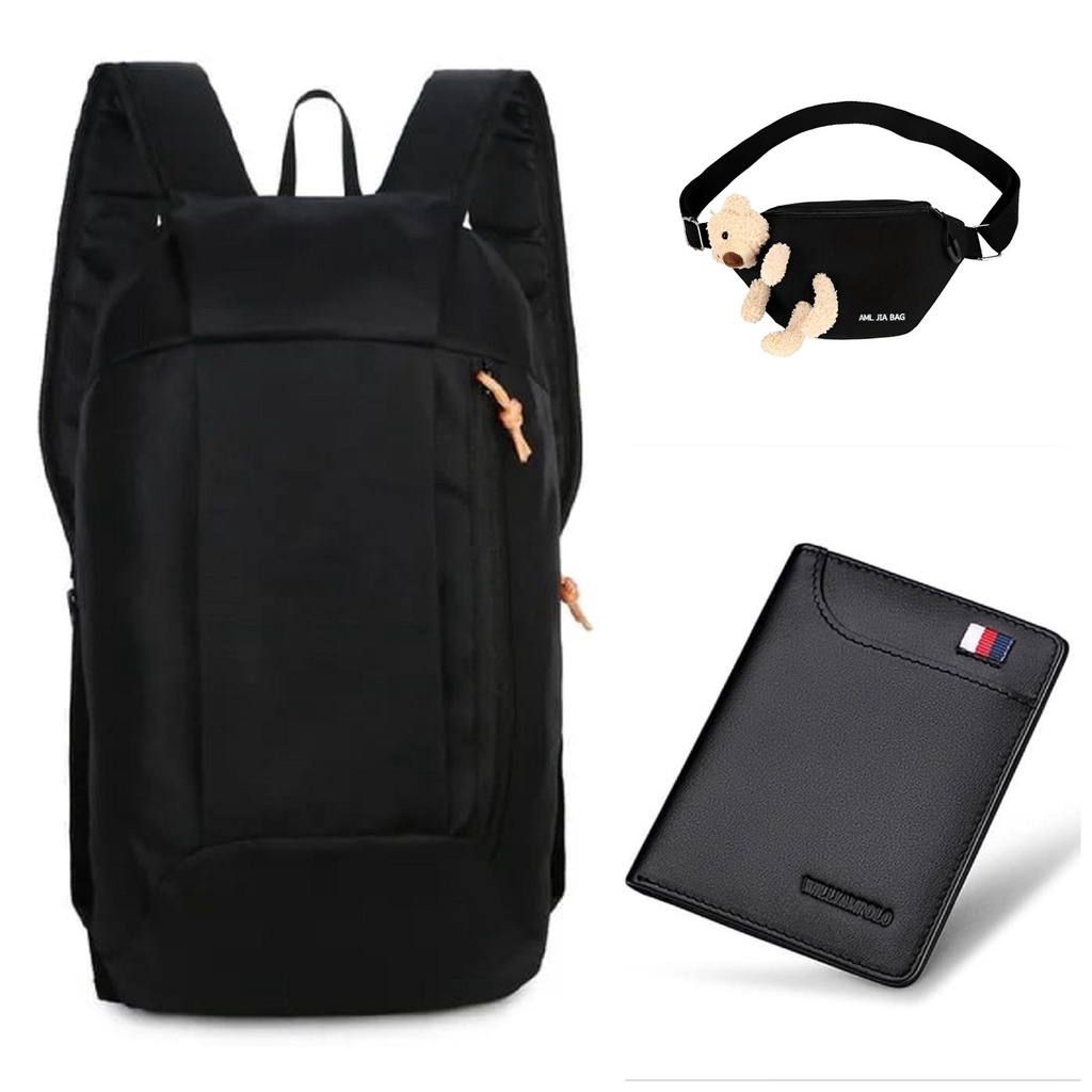 MORMON PAKET L - Ransel Slingbag Dompet Dapat Semua Bundling 3in1 murah