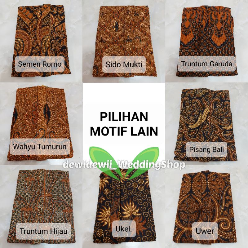 [1set] Kebaya + Jarik Instan + Selendang Jumputan  || Model Padma - Motif Sido Asih Cilik