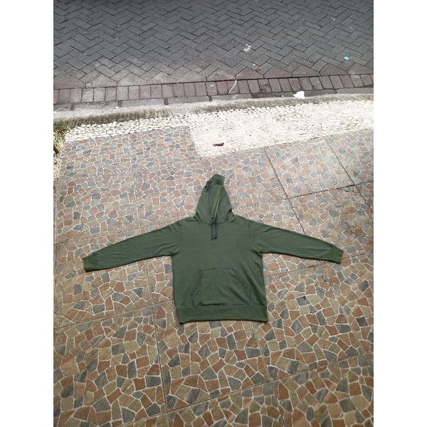[Original 100%] Hoodie Uniqlo Hijau Botol