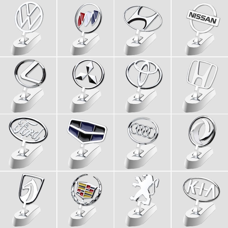Stiker label Mobil Tiga Dimensi Depan Mobil Bahan zinc alloy logo Depan Mobil Standar Vertikal Modifikasi Dekorasi logo Mobil Standar Tiga Dimensi