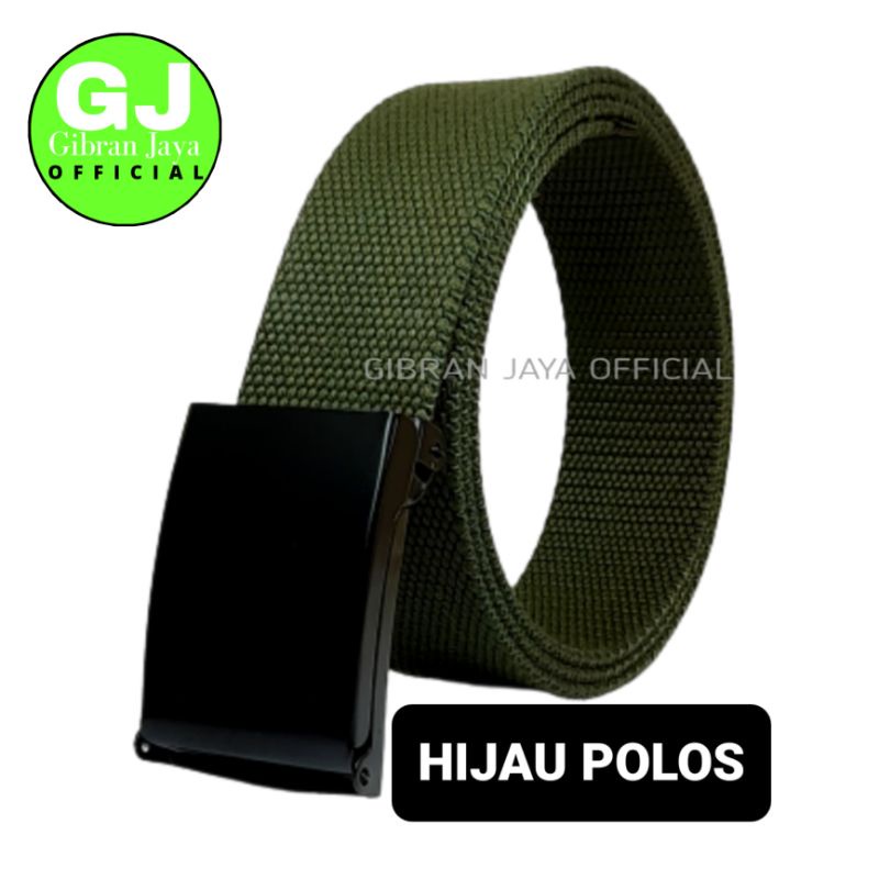Ikat Pinggang Pria dan Wanita Katun Polos TEBAL Hitam Model Jepit TERLARIS dan TERMURAH Diskon