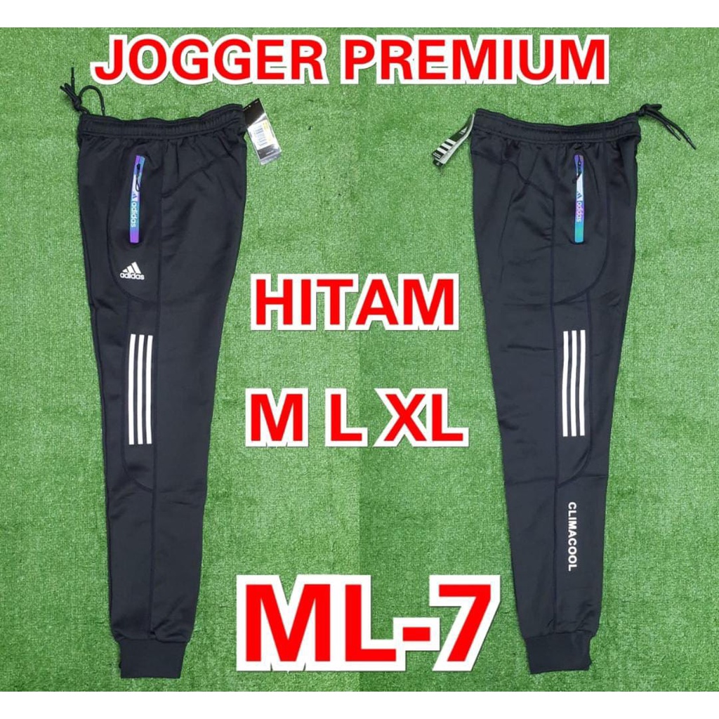 Celana Panjang Jogger Zipper Premium Adidas Grade Original Terlaris