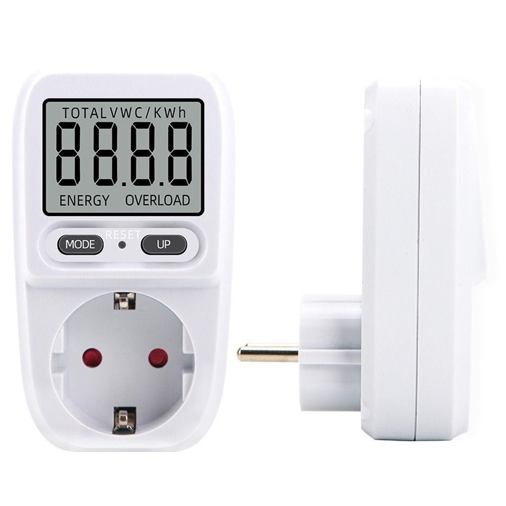 POPULAR Populer Alat Pengukur Daya Listrik EU Measuring Outlet LCD Energy Meter