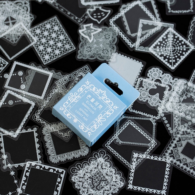 

[BC072] 10 PCS MINI LACE DECORATIVE STICKER PART 2 | BULLET JOURNAL KIT