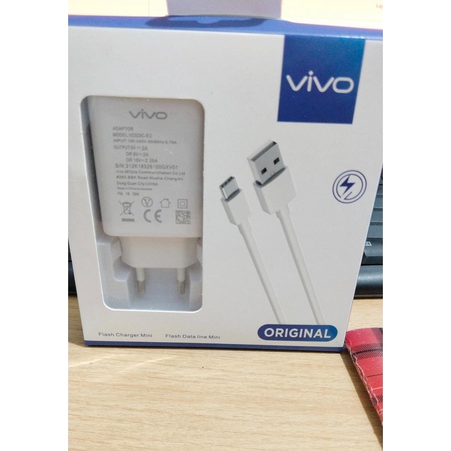 TC TRAVEL CHARGER ORIGINAL VIVO V9 / V2323 Ori 99.9 % FAST CHARGING