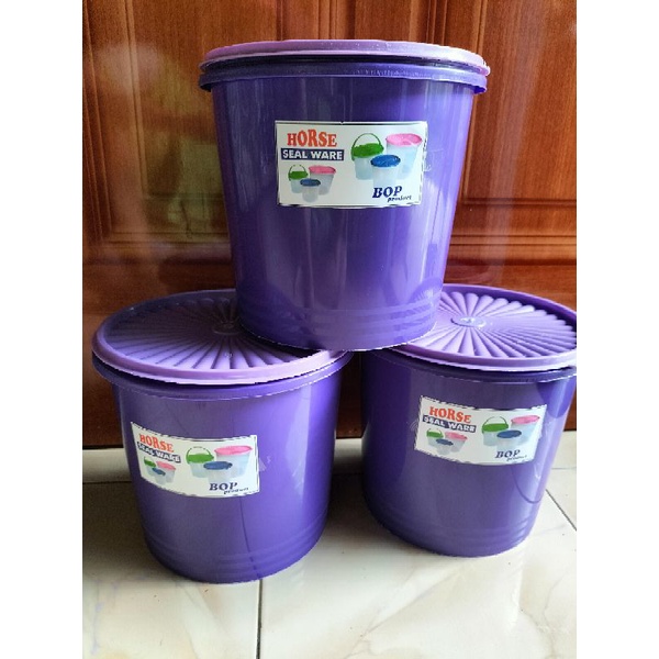 (MURAH) Toples Ungu 1,5liter 5liter / Paket Hemat Toples Seal Ware 3pcs / Toples Jajan 1 Paket 3Pcs / Toples Lebaran