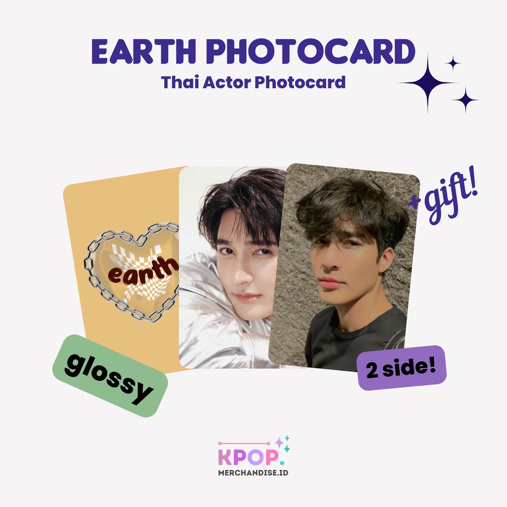 EARTH PIRAPAT PHOTOCARD COLOR THAI ACTOR