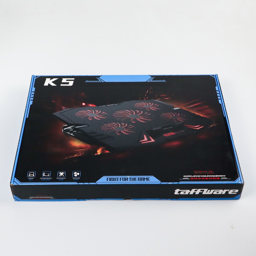 Taffware FAN Cooling Pad Laptop 5 Kipas - K5 - Black