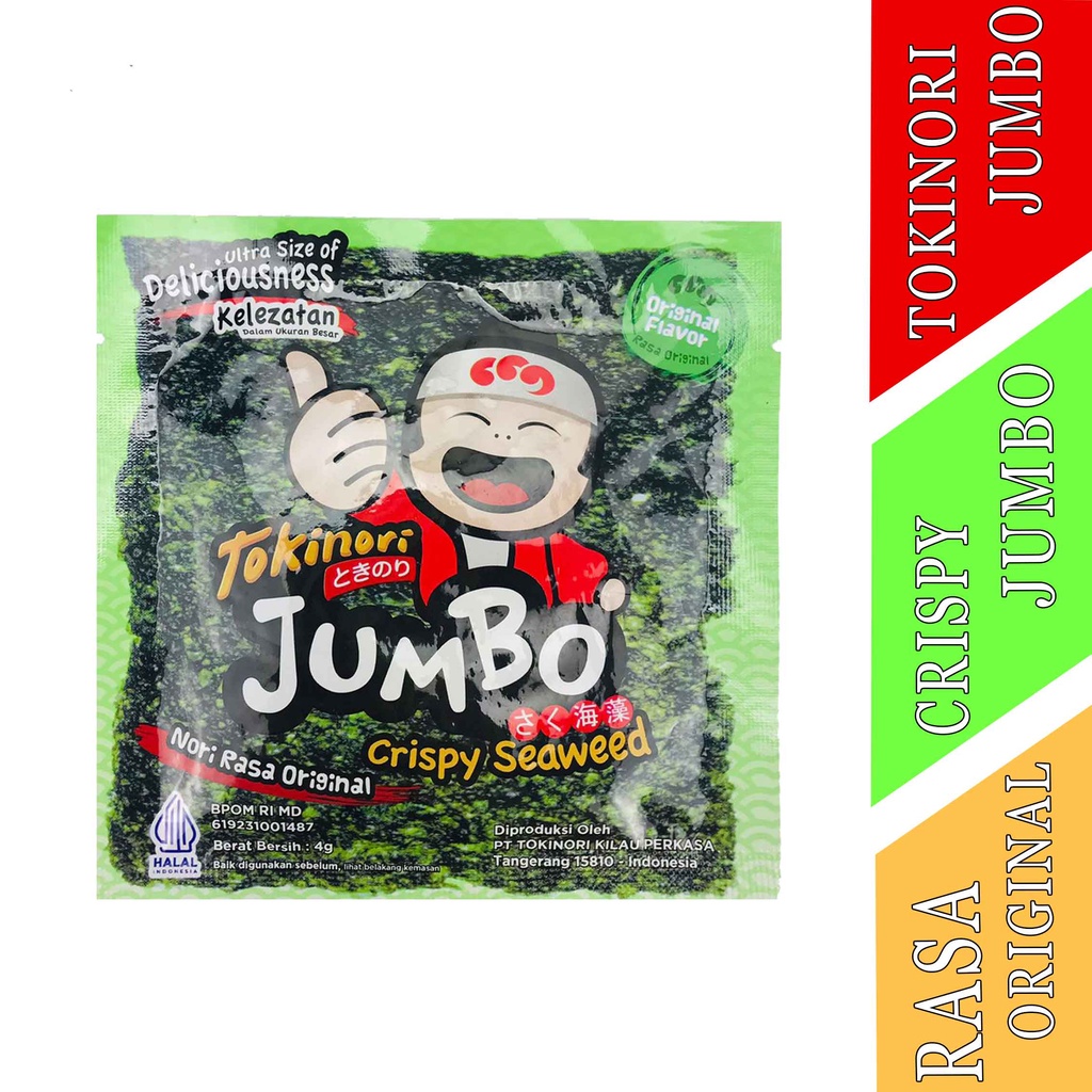 

Original Flavor- Tokinori Jumbo- Crispy Seaweed- 4g