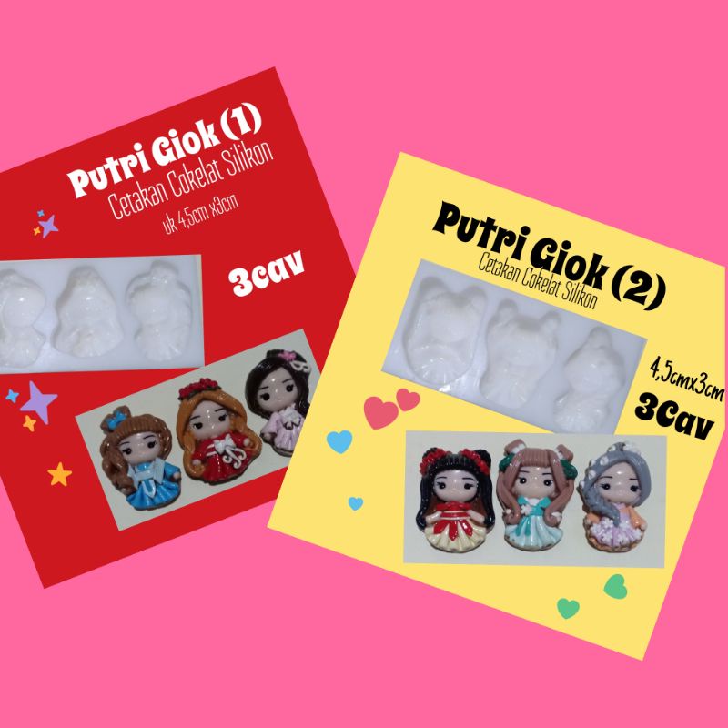 Putri Giok | Cetakan Coklat Silikon | Fiina de choco Bogor