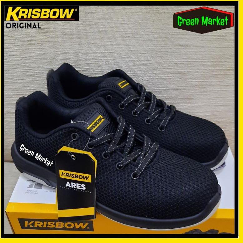 Sepatu Safety Krisbow ARES ||Safety Shoes Krisbow ARES || Sepatu Safety Krisbow ARES sporty (KODE 9988)