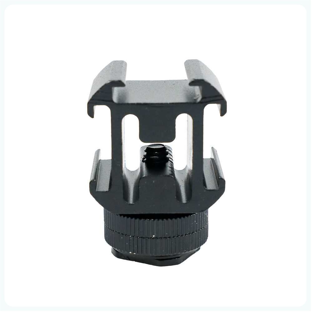Lvoertuig Camera Mount Hot Shoe Three Head Extend Port - LV39
