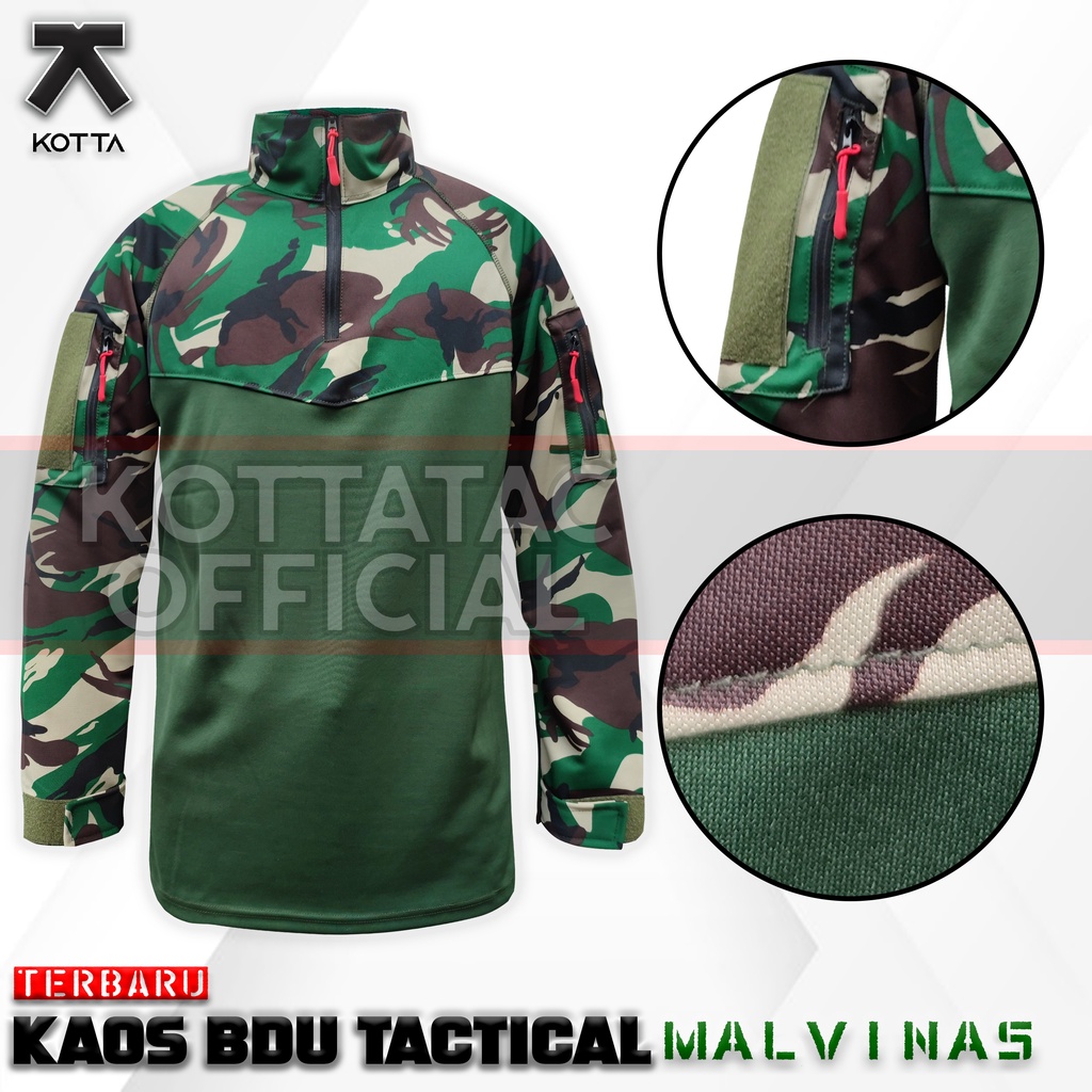 KAOS BDU SCUBA LORENG MALVINAS TNI - KAOS TACTICAL SCUBA MALVINAS - KAOS BDU TACTICAL BAHAN SCBA LORENG MALVINAS