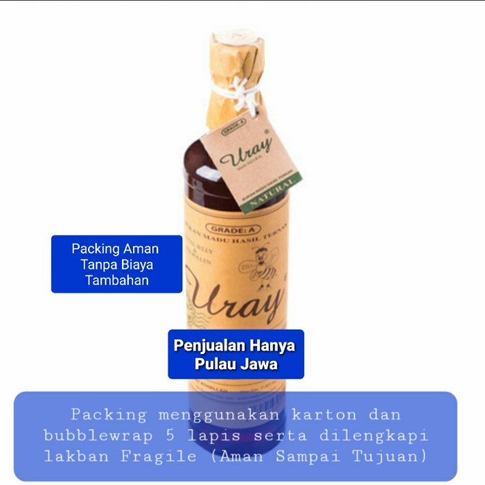 

madu- madu uray besar 640ml / 875g natural honey -madu