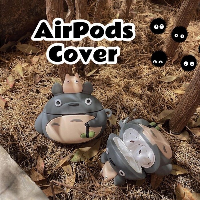 

Lanyard 3D Totoro Case Casing Airpods Gen 1 2 3 2021 Pro Cover Airpod Silicone
