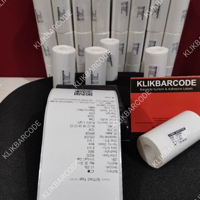 

MURAH Label Stiker Thermal Printer Bluetooth 80 mm ( 74x10m / 80x10m ) MURAH