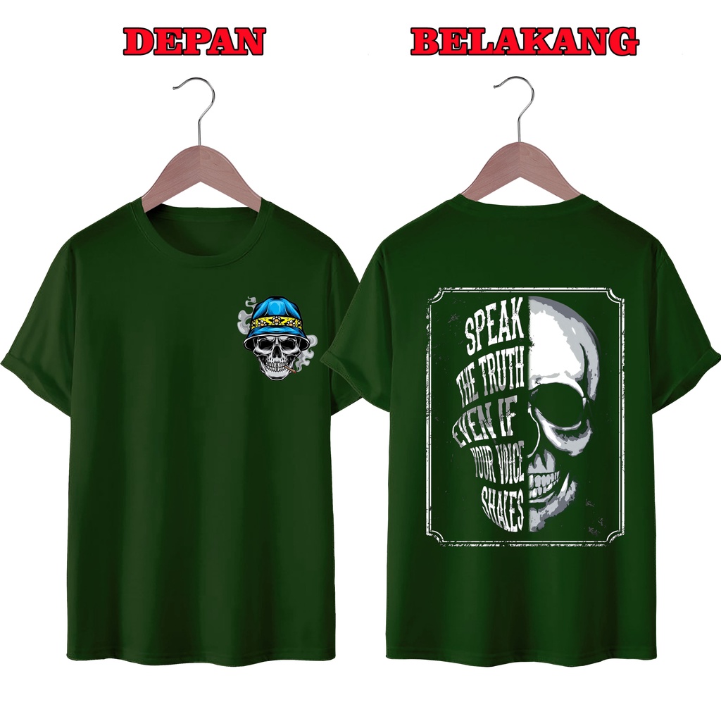 KAOS DISTRO UNISEX PRIA DAN WANITA TERBARU, KAOS JUMBO JOKER SPEAK