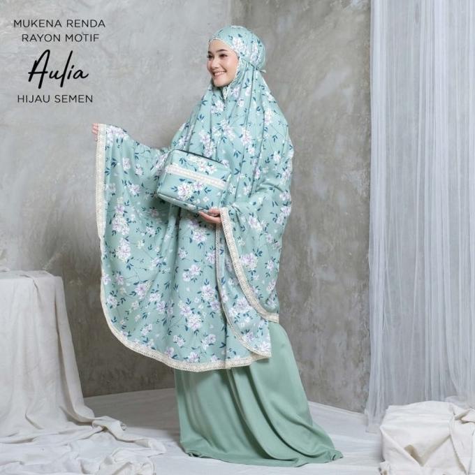 Mukena Dewasa Rayon Bali Motif Printing Aulia Mukenah Adem Rayon Aulia