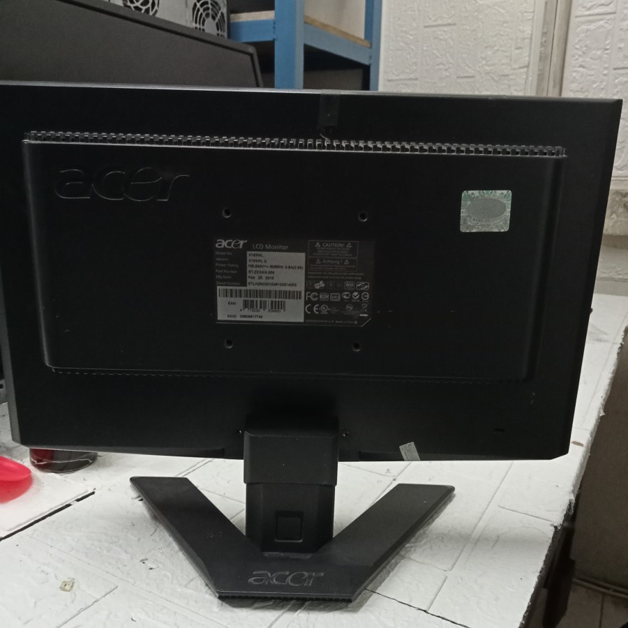 Monitor Lcd Acer 16 Inch" Model X163WL /X163WL b